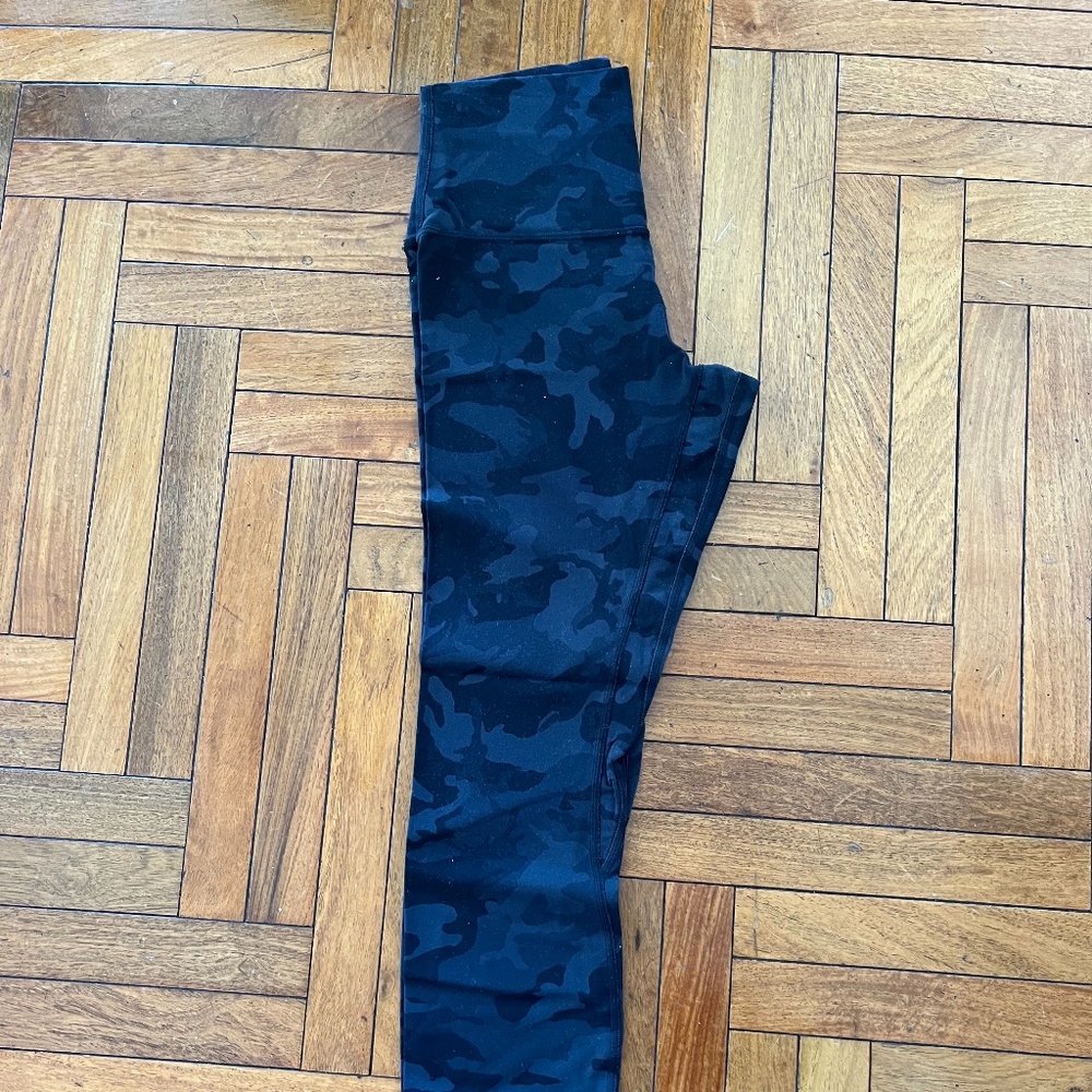 lululemon Align™ High-Rise Pant 25", Black Camo, SIZE 4